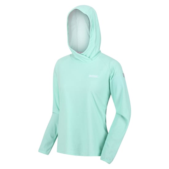 Regatta Womens/Ladies Montes Lightweight Hoodie (Ocean Wave/White) - Image 3
