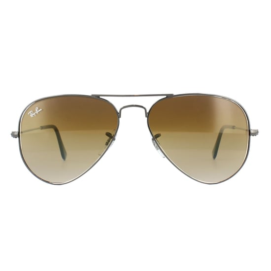 Ray-Ban Sunglasses Aviator 3025 004/51 Gunmetal Brown 55