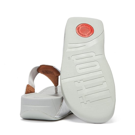 Fitflop Walkstar Toe Post Womens Silver Sandals - Image 4