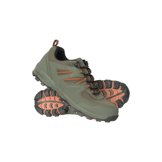 Mountain Warehouse Mens Mcleod Outdoor Wide Walking Shoes (Khaki Green) - Image 1