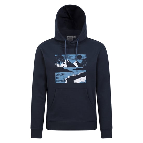 Mountain Warehouse Mens Explore The Outdoors Hoodie (Navy) - Image 1