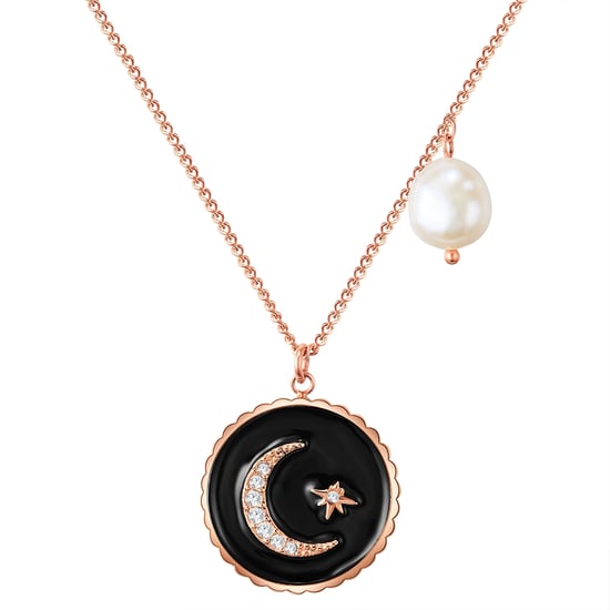 Necklace stainless steel rose gold freshwater cultured pearl white preciosa white Valero Pearls - Image 1