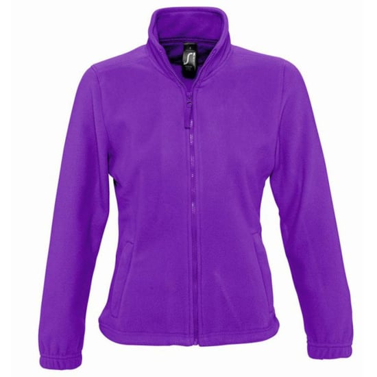 SOLS Womens/Ladies North Full Zip Fleece Jacket (Dark Purple) - Image 1