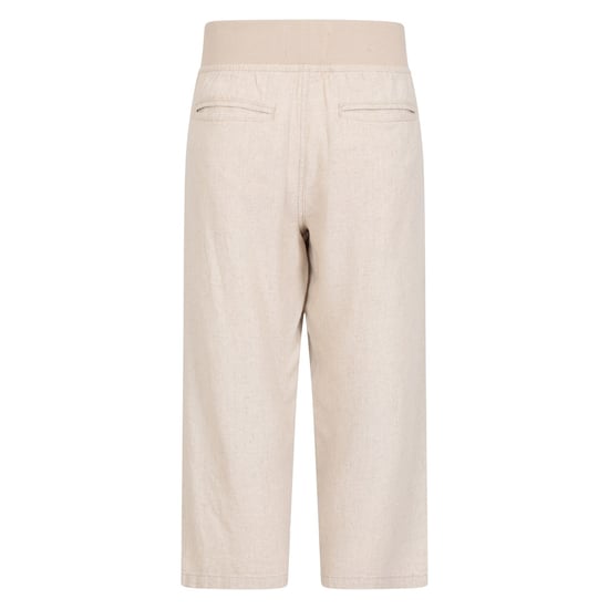 Mountain Warehouse Womens/Ladies Skye Linen Blend Capri (Beige) - Image 2