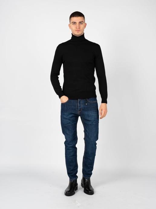 Xagon Man Suéter Turtleneck del hombre negro - Image 2