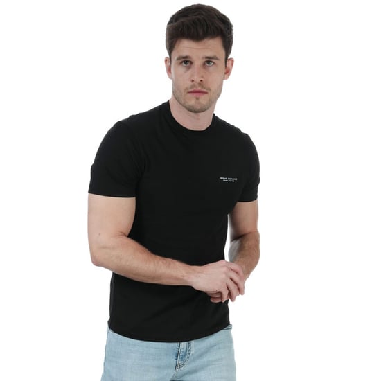 Men's Armani Exchange Milano / New York T-Shirt in Black - Image 5