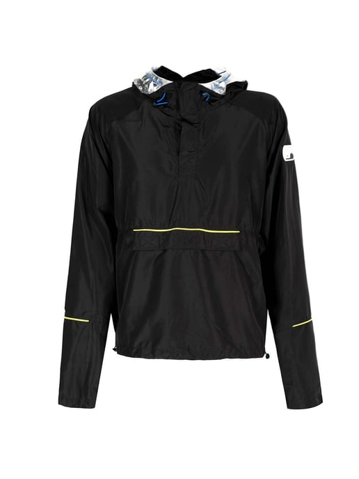 Les Hommes Chaqueta K Way del hombre negro, amarillo - Image 1