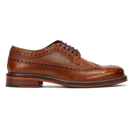 Ben Sherman Archie Brogue Mens Tan Shoes - Image 5