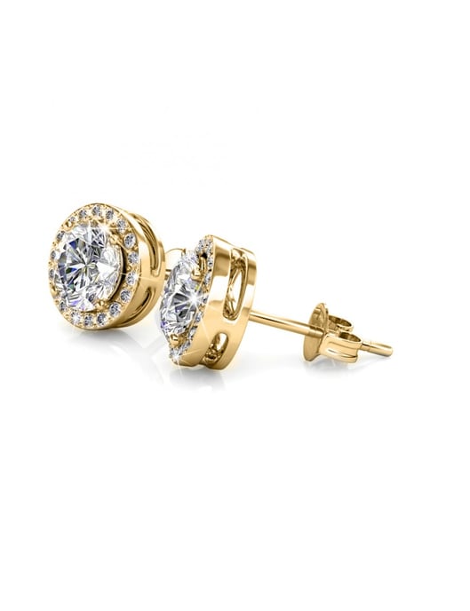 Pendientes Sophia - Oro y Cristal - Image 4