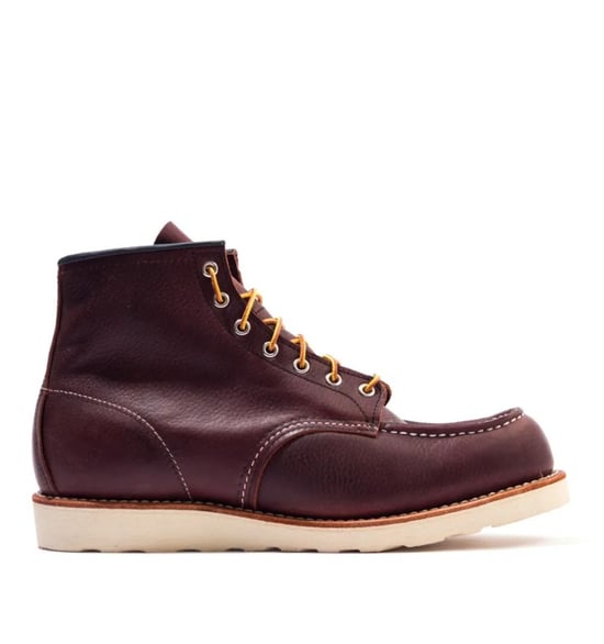 Men's Red Wing 8138 Classic Moc Toe Leather Boots in Brown - Image 2