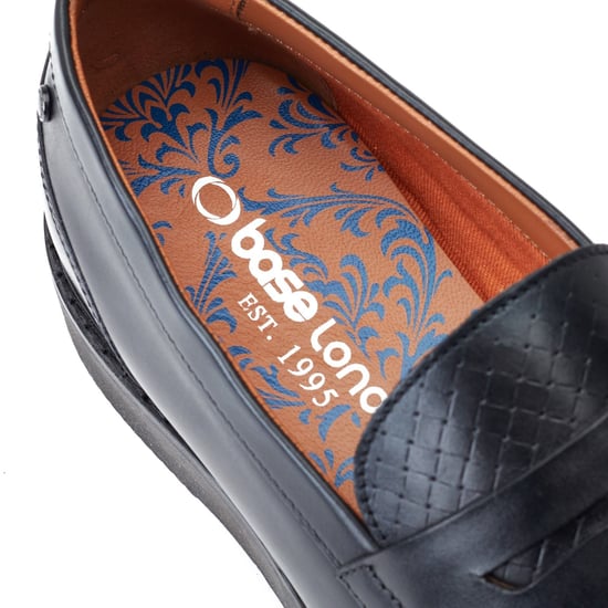 Base London Sid Leather Men's Black Loafers - Image 6