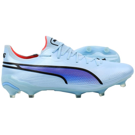 Botas de fútbol Puma King Ultimate FG/AG para hombre en azul - Image 4