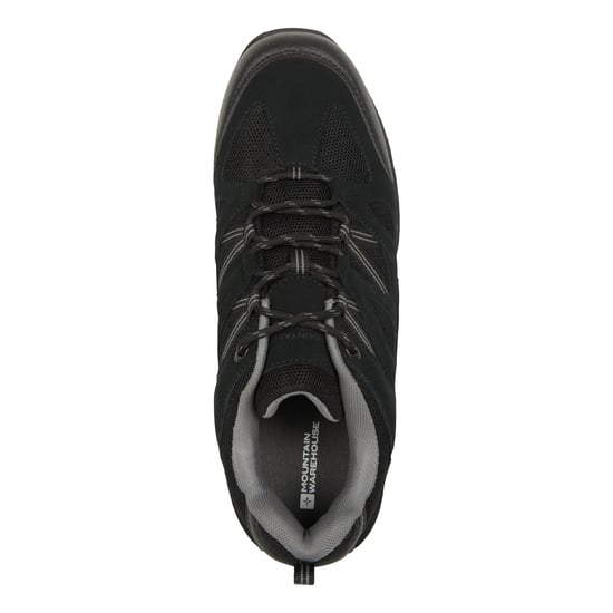 Mountain Warehouse Mens Outdoor III Suede Walking Shoes (Black)