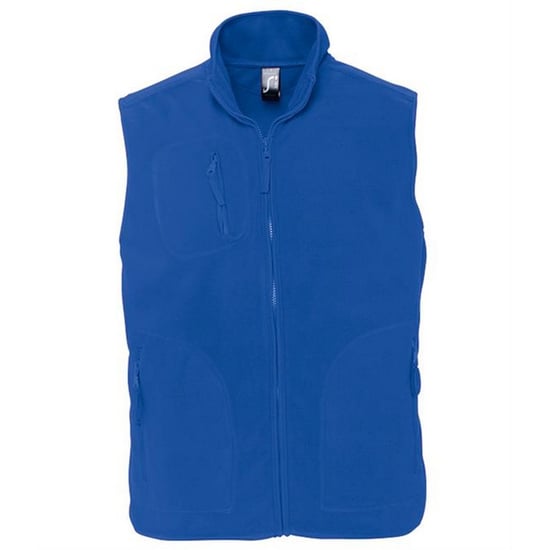 SOLS Unisex Adult Norway Fleece Gilet (Royal Blue) - Image 1