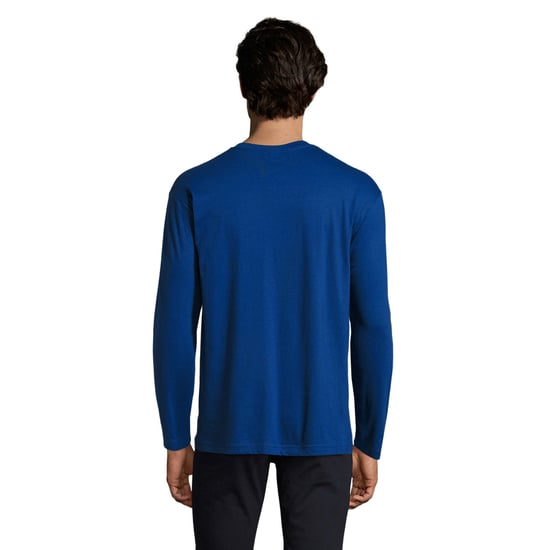 SOLS Mens Monarch Long-Sleeved T-Shirt (Ultramarine) - Image 2