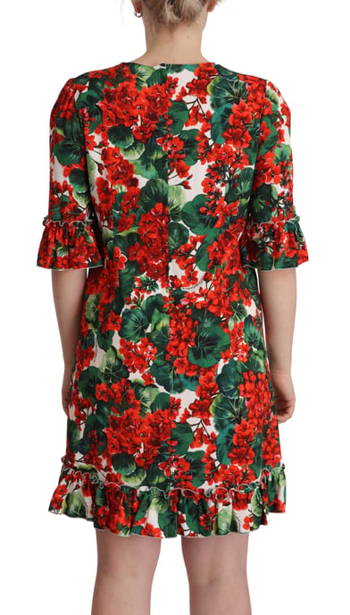 Vestido de Cambio Floral Multicolor Rojo de Dolce & Gabbana para Mujer - Image 3