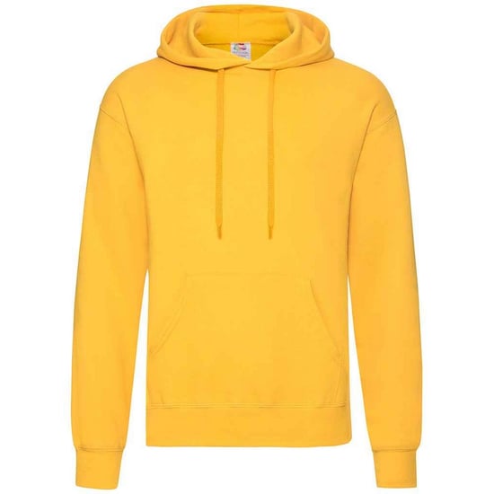 Fruit Of The Loom Adults Unisex Classic Hooded Sweatshirt (Sunflower) - Image 1