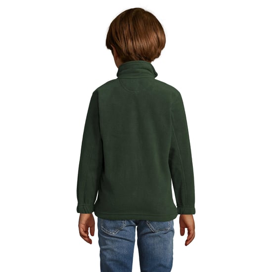 SOLS Childrens/Kids North Zip-Up Fleece Jacket (Forest Green) - Image 3