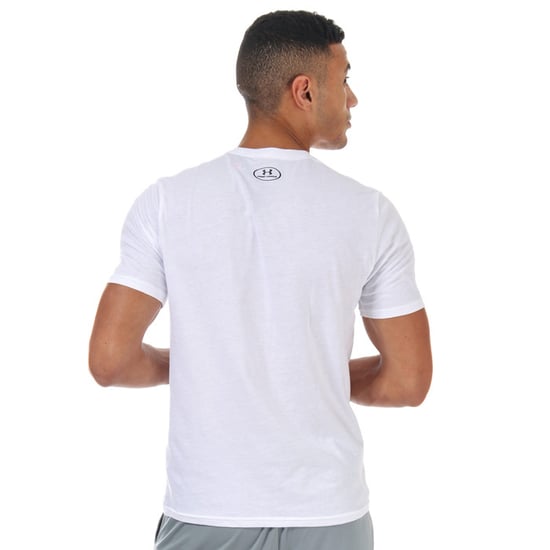 Men's Under Armour Sportstyle Left Chest Short Sleeve T-Shirt in White - Image 2