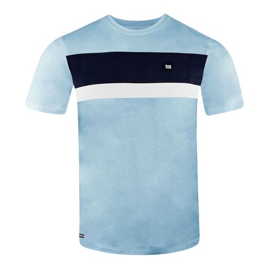 Weekend Offender Short Sleeve Blue Crew Neck Mens Crossword T-Shirt WOSTS503