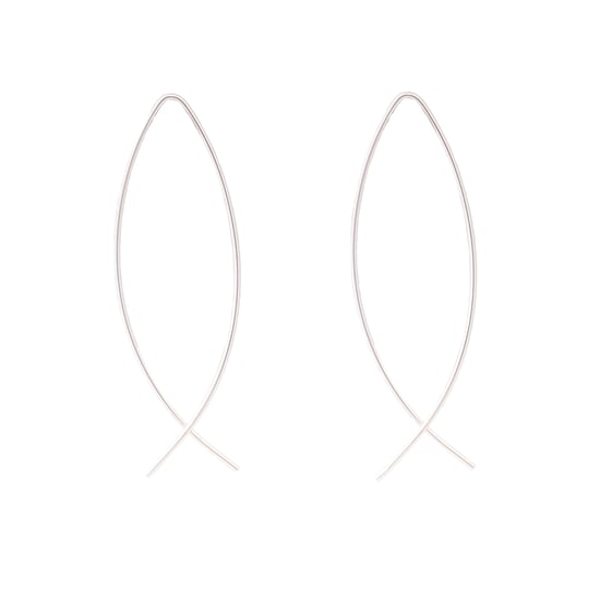 Luxenter essential earrings in 925 sterling silver with rhodium plated finish