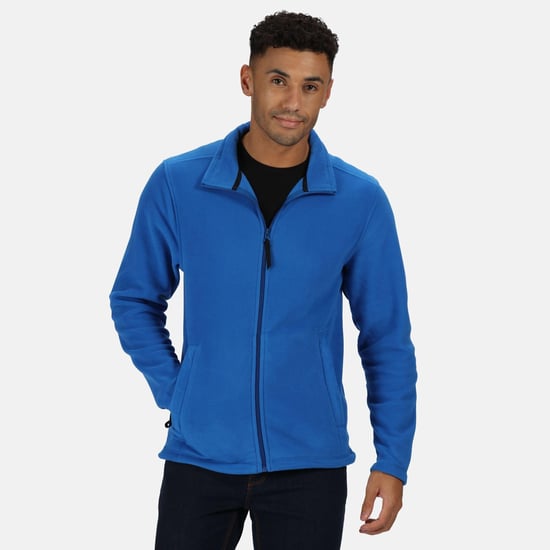 Regatta Mens Plain Micro Fleece Full Zip Jacket (Layer Lite) (Oxford Blue)