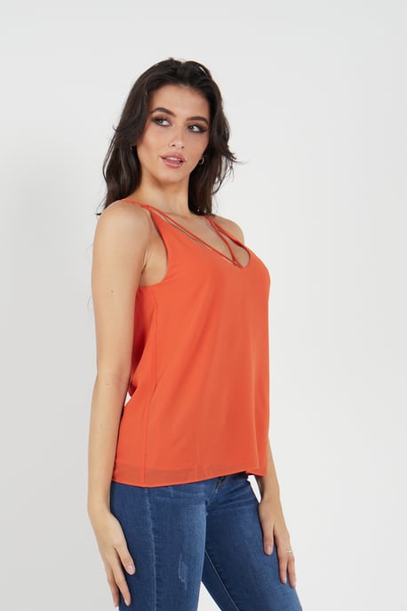 Top camisola liso con tiras - Image 4