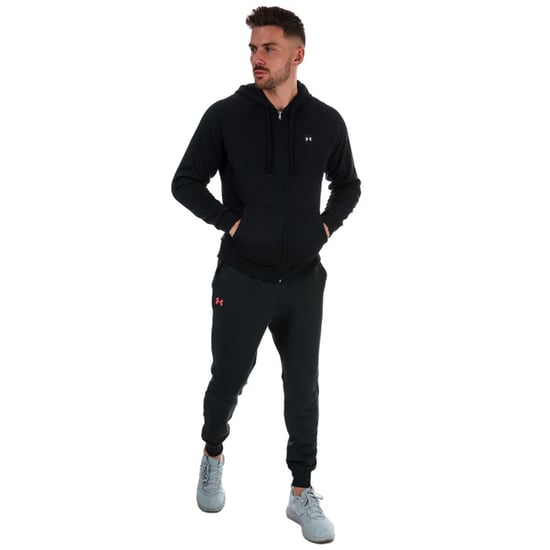 Men's Under Armour Rival Fleece Zip Hoodie in Black