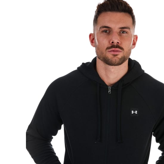 Men's Under Armour Rival Fleece Zip Hoodie in Black