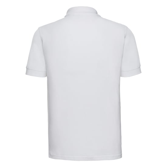 Russell Mens Ultimate Cotton Polo Shirt (White) - Image 2