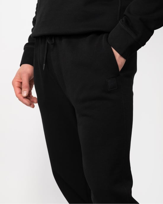 BOSS Orange Sestart Mens Cotton-Terry Tracksuit Bottoms With Logo Patch NOS - Image 3