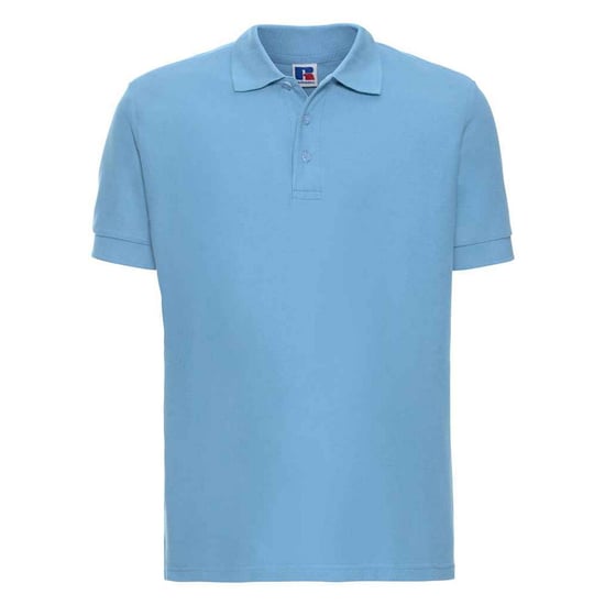 Russell Mens Ultimate Cotton Pique Polo Shirt (Sky Blue) - Image 1