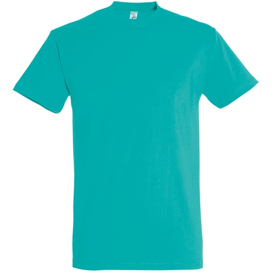 SOLS Mens Imperial Heavyweight Short Sleeve T-Shirt (Caribbean Blue) - Image 1