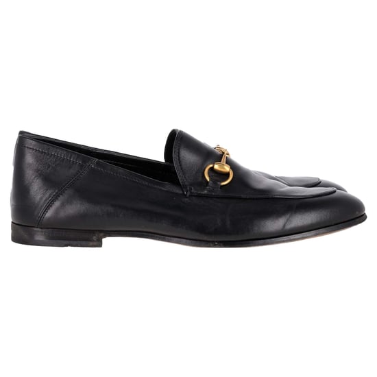 Gucci Brixton Horsebit Collapsible-Heel Loafers in Black Leather