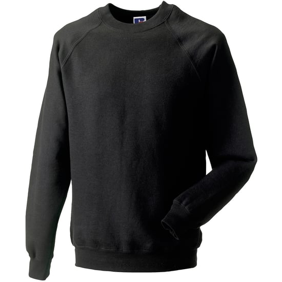 Russell Mens Spotshield Raglan Sweatshirt (Black) - Image 1