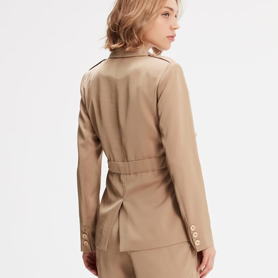 Safari blazer with gathered waist - Image 5