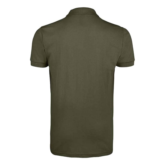SOLs Mens Prime Pique Plain Short Sleeve Polo Shirt (Army) - Image 2