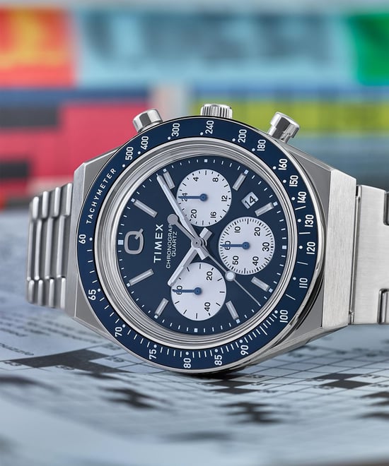 Timex Q Diver Chrono Men's Silver Watch TW2W51600 - Image 5