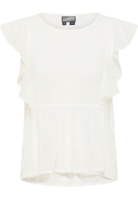 Dreimaster Sleeveless blouse women off-white - Image 1