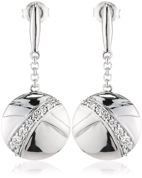 Orphelia Women's 925 Sterling Silver Drop Earrings - Silver ZO-5856 - Image 3