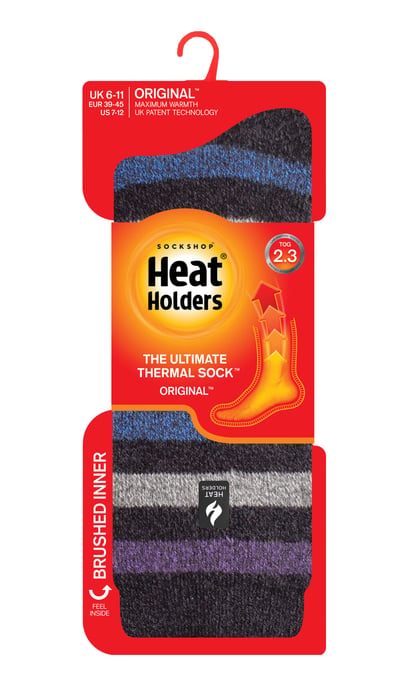 Heat Holders - Mens Extra Thick Thermal Socks for Winter | Warm Fluffy Fleece Insulated Socks | Gifts for Men - Charcoal (Dublin) - Image 2