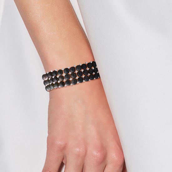 DIADEMA - Bracelet - Real Freshwater Pearls - Black Tahitian Style
