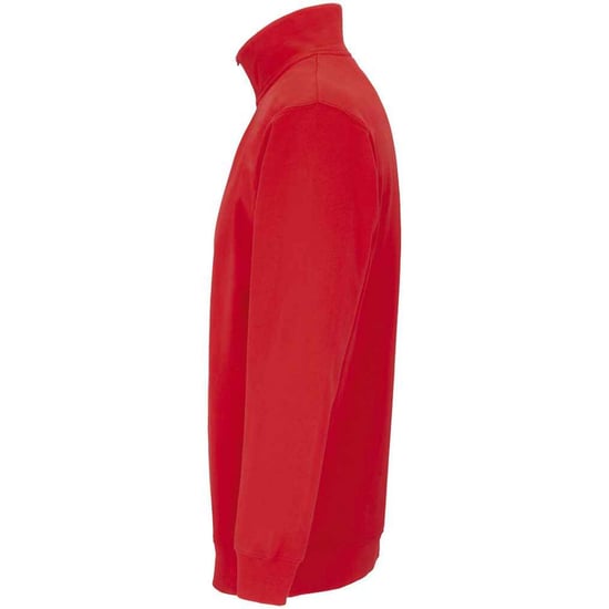 SOLS Unisex Adult Conrad Quarter Zip Sweatshirt (Bright Red) - Image 3