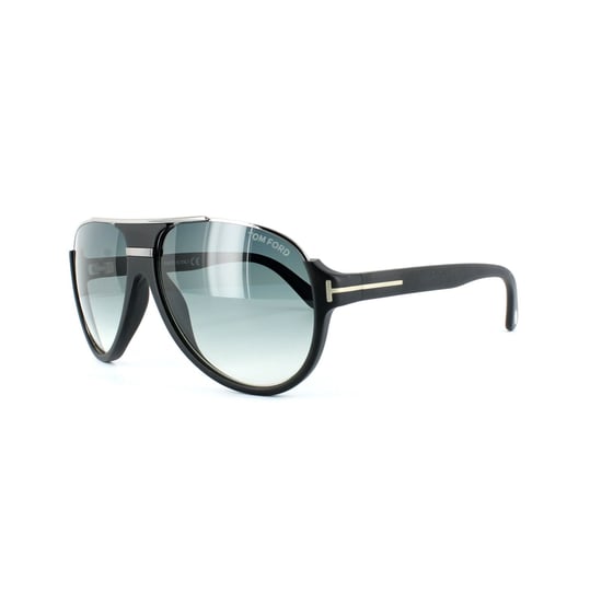 Gafas de sol Tom Ford 0334 Dimitry 02W Negro Mate Gradiente Azul Gris - Image 2