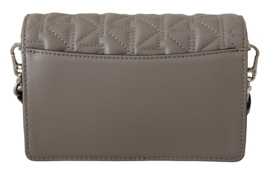 Bolso cruzado de cuero gris claro para mujer de Karl Lagerfeld - Image 4