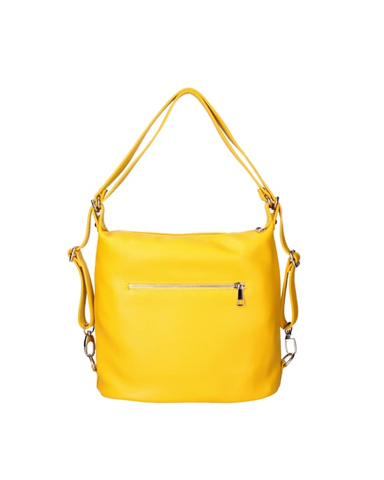 Viola Castellani Bolsa de hombro convertible en mochila Mujer YELLOW - Image 4