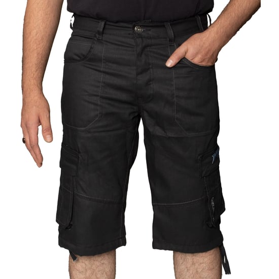 Pantalones cortos vaqueros Enzo Cargo Combat para hombre - Image 1