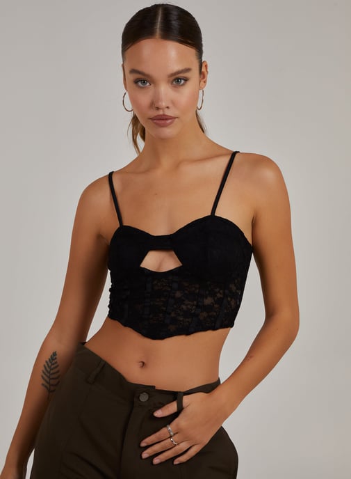 Cut Out Corset Top