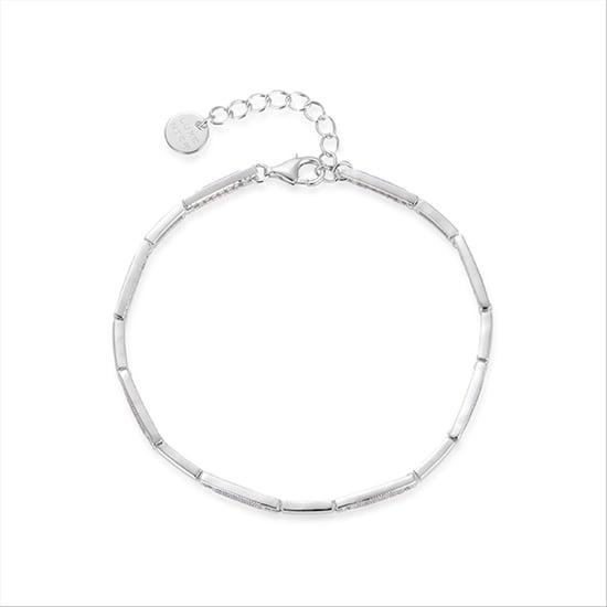 Luxenter kinusi bracelet in 925 sterling silver and shiny rhodium-plated zirconia finish