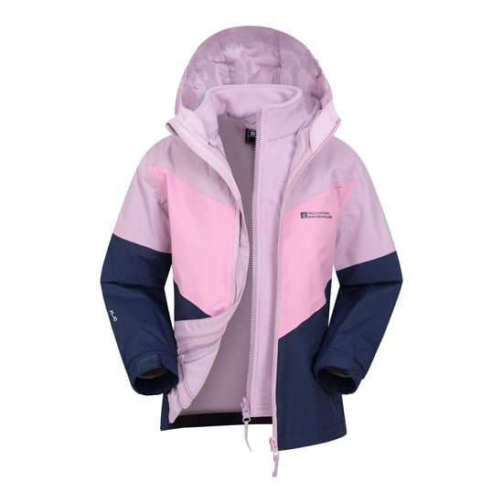 Mountain Warehouse Childrens/Kids Lightning II 3 in 1 Waterproof Jacket (Blue) - Image 1